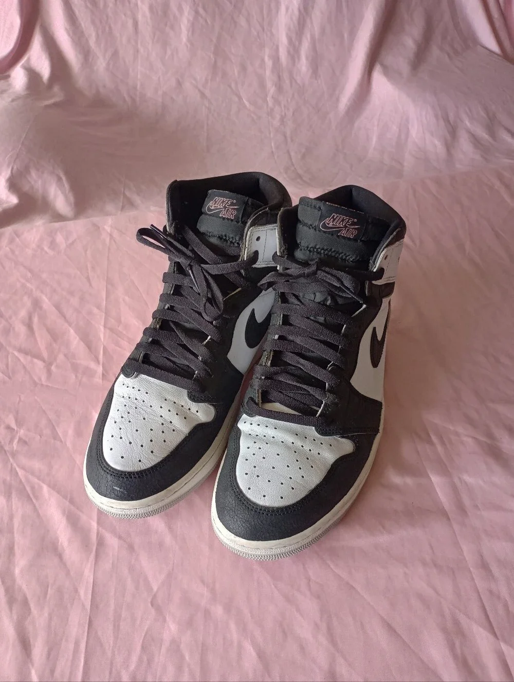 Air Jordan 1 Retro High OG White/black Lightly Used Size 12